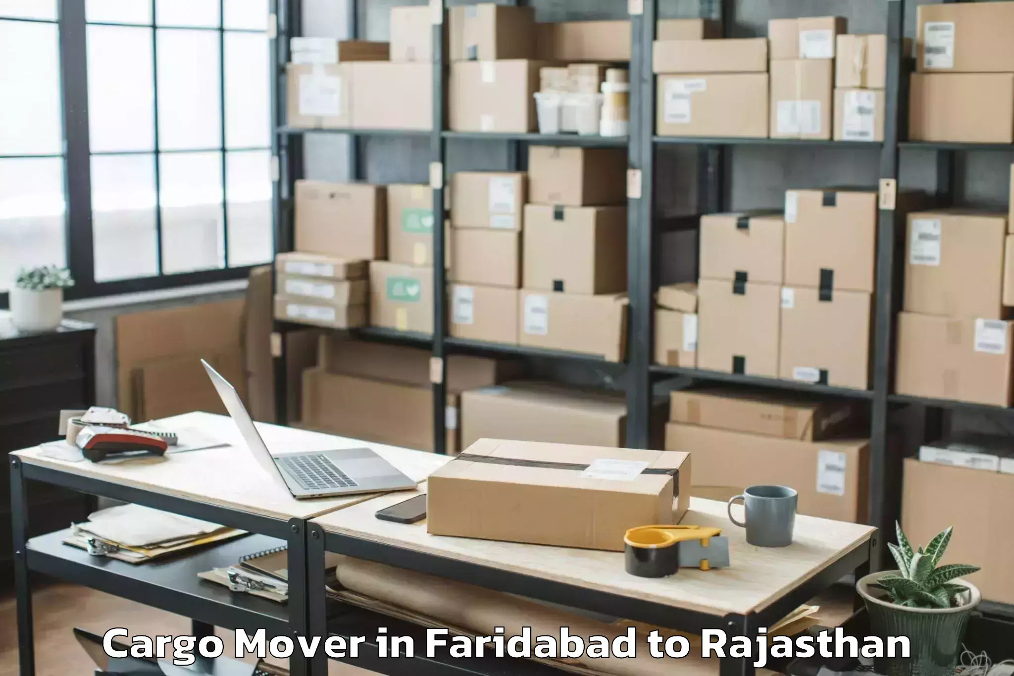 Easy Faridabad to Chittaurgarh Cargo Mover Booking